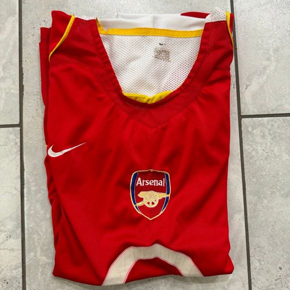 Vintage 2004-2005 Nike Arsenal O2 Home Jersey Size M - Picture 5 of 8